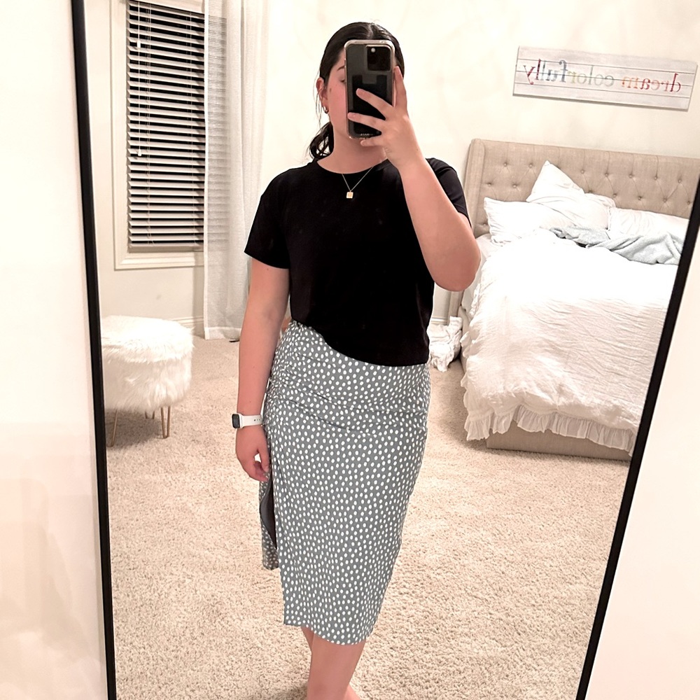 ABERCROMBIE Polka Dot Midi Skirt